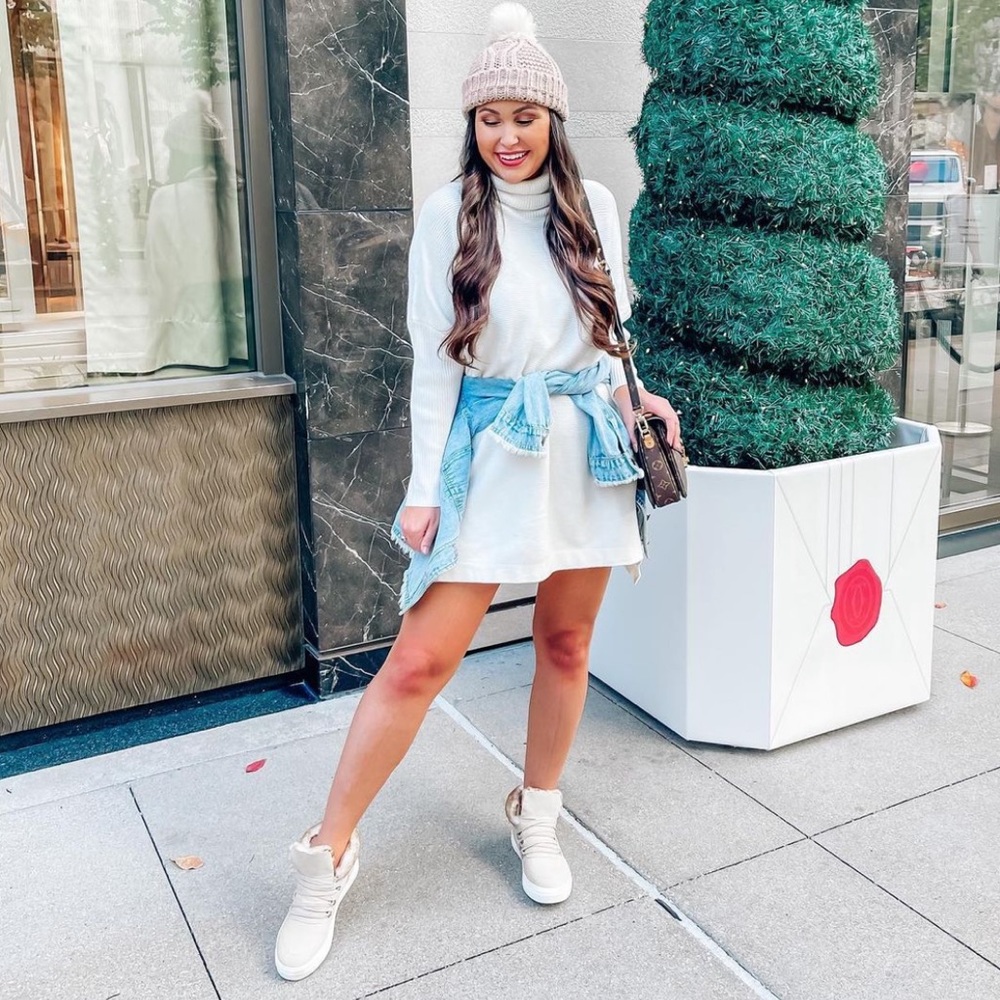 Amazon white turtleneck dress / tunic